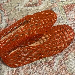 Orange Women's Mesh Shoes
